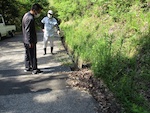 用水路の適正管理：防火用水路清掃