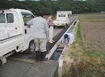 用水路堰板加工・設置