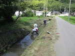 用水路の適正管理：防火用水路清掃