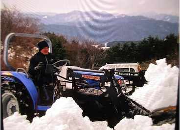 農道の除雪