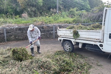 幹線排水路の草・泥処理